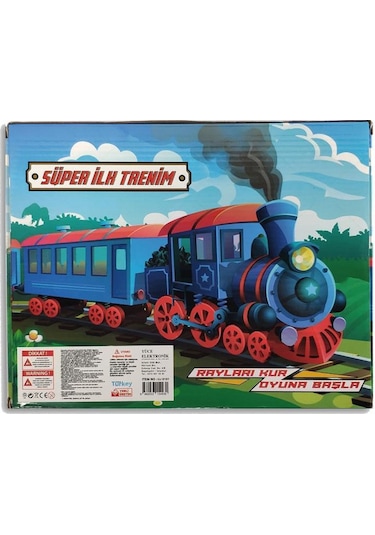 Uj Toys Pilli Raylı Vagonlu Oyuncak Tren Seti Uj6101