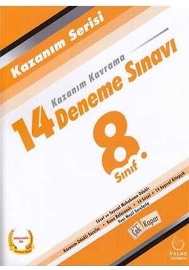 Palme Yayınevi 8. Sınıf Kazanım Tüm Dersler14 Deneme Sınavı