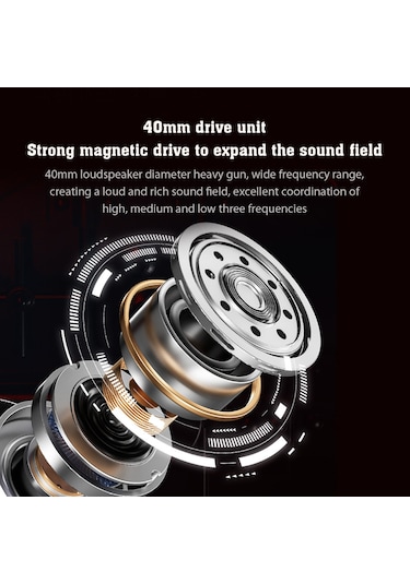 Lenovo ThinkPlus TH40 HiFi Ses Kablosuz Bluetooth Kulaklık