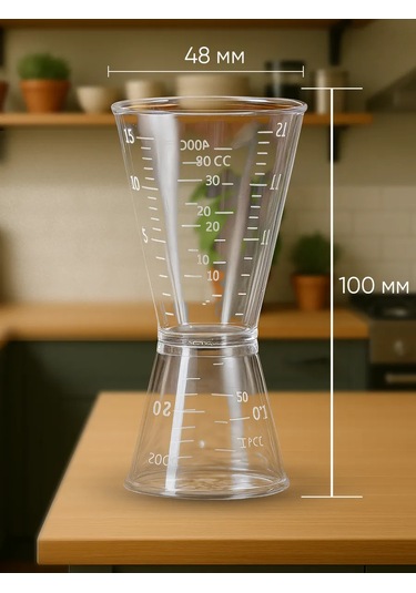 Maks Wıne 20/40'lık Kokteyl Jigger Barölü 202409076 Beyaz