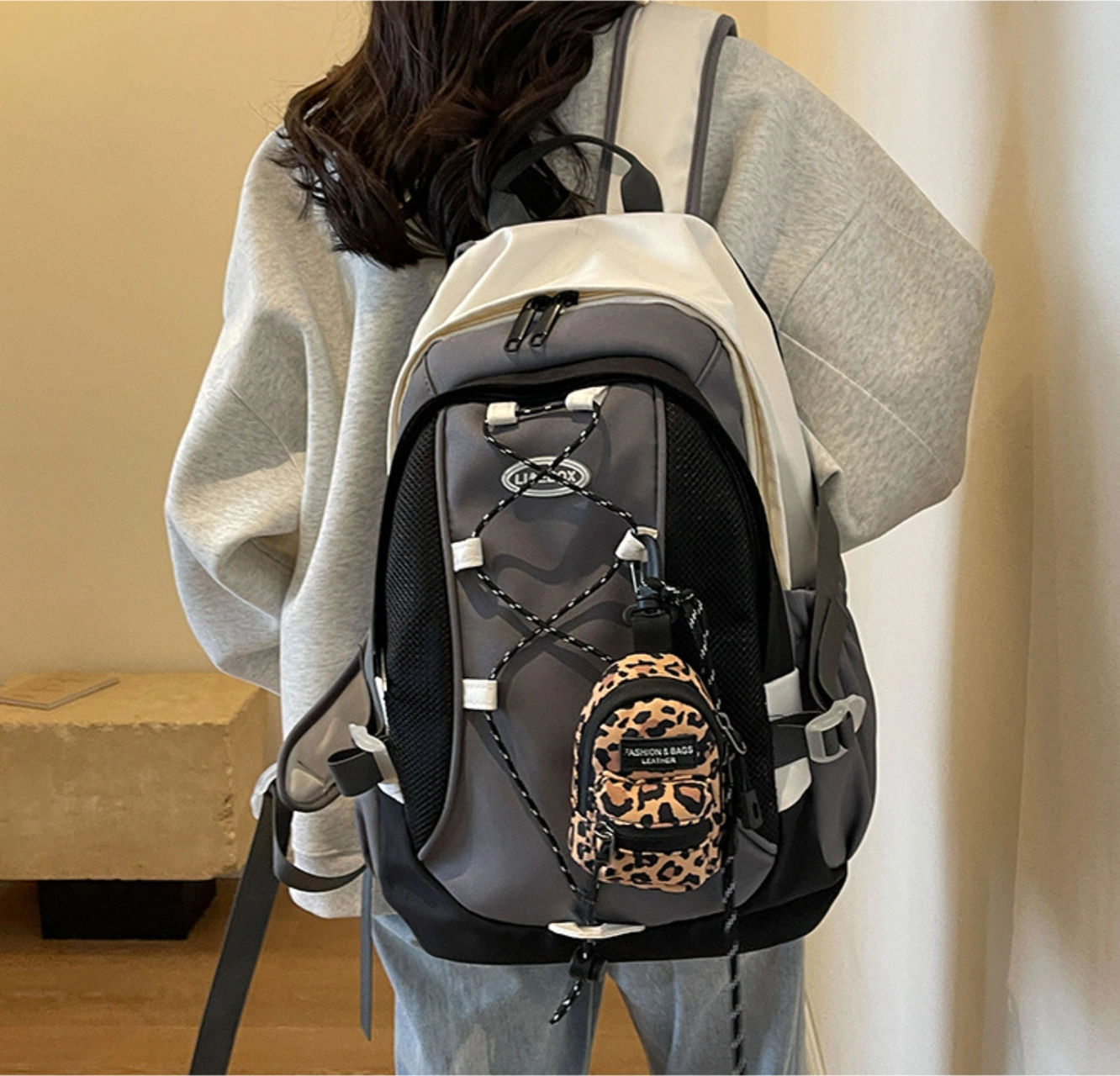 Yuntech01 Küçük Çanta: Mini Çok Amaçlı, Tek Omuz/üst Çapraz Taşıma, Anahtar/kulaklık Saklama, Siyah Desenli Kumaş Çanta Siyah