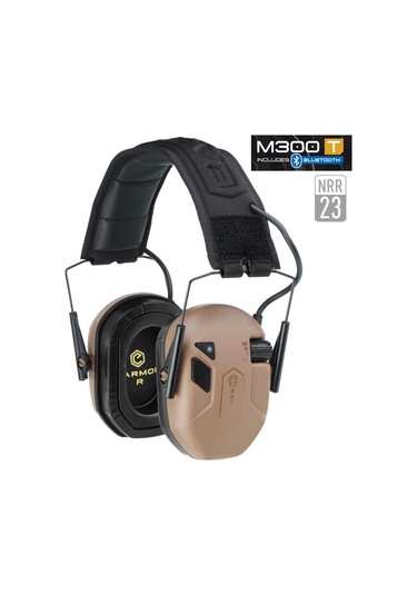 Earmor M300t Bluetooth Elektronik Atış Kulaklığı Kulak Koruma Cayote Brown Kahverengi M300t-cb