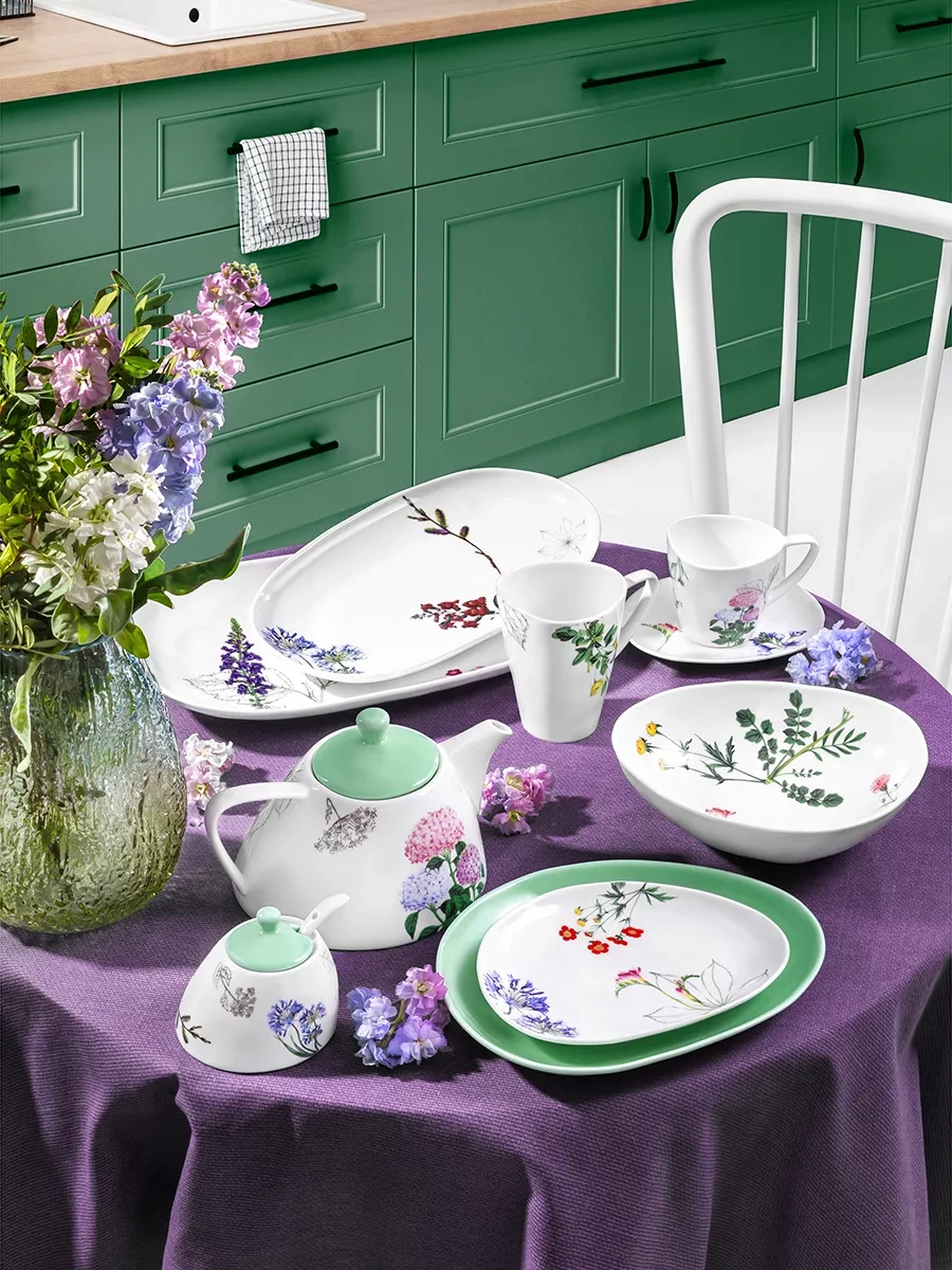 Elan Gallery Salata Kasesi "botanik Atlas", 850 Ml 189737712 Beyaz