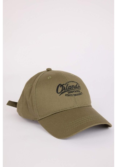 DeFacto Erkek Nakışlı Pamuklu Cap Şapka D7820AX25SMKH30