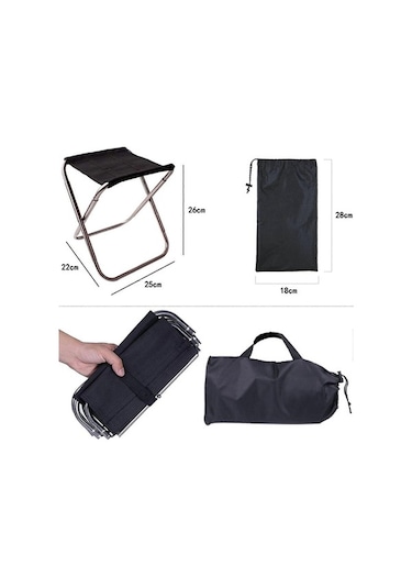 Bloomnest Gümüş Kamp Katlanır Sandalye, Küçük Taşınabilir Kamp Oturma, Ultra Hafif Alüminyum Sandalye, Taşınabilir Kamp Sandalyesi, Kamp Ve Gezi İçin Altın-siyah Altın - Siyah