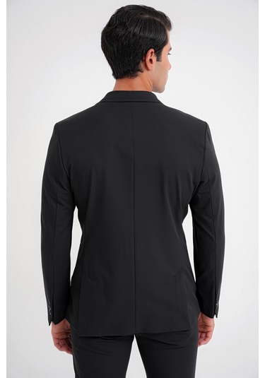 C 697 Ceket Regular Fit Siyah-1 Casual Siyah