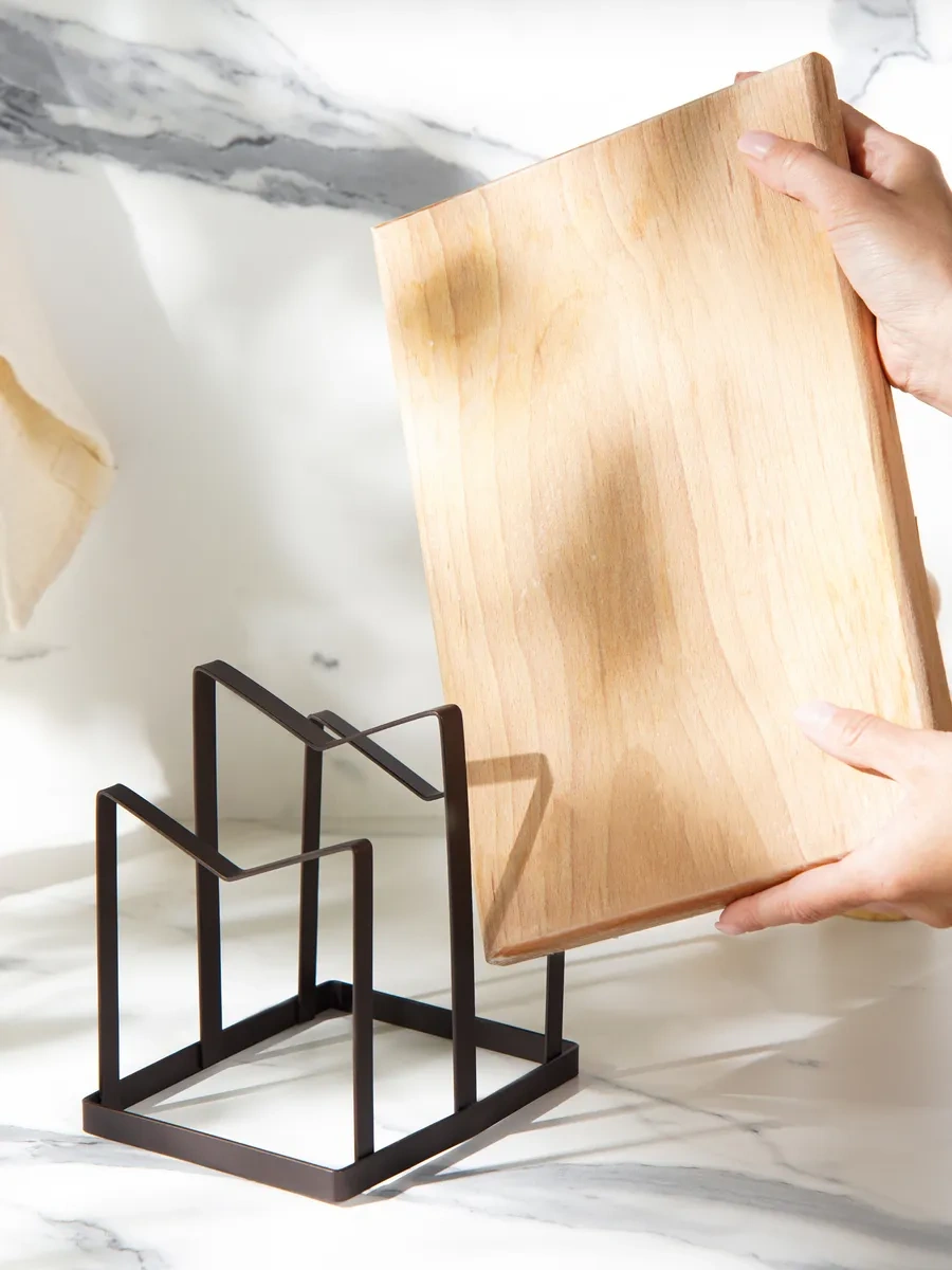 Dolana Kapaklar Ve Kesme Tahtaları İçin Stand Tutucu 62249768 Siyah