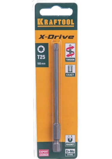 Kraftool T 25 Mandren Uçları, 100 Mm. 186609496