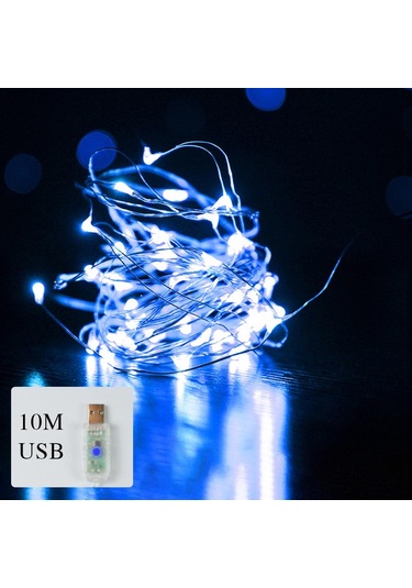 Mavi 1000led Dize Işıklar Şebekeyle Çalışan Bakır Tel Işıklar Su Geçirmez Işıklar Parti Düğ Odası Noel Dekoratif Led Işık 56556272 Mavi