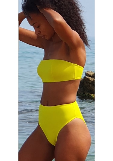 Deep Beach Yüksek Bel Bıkını Altı Db20005ba Beyaz