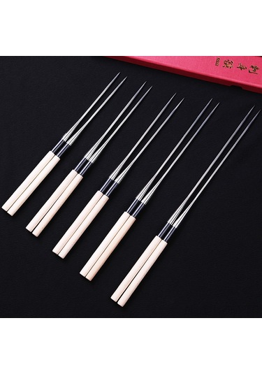Suofeng Japon Mutfağı İçin Paslanmaz Çelik Uçlu Çubuklar - Sushi, Sashimi, Tempura Ve Akdeniz Yemekleri İçin 180mm Uzunlukta Pratik Kullanım Diğer