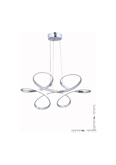 Daisy Sarkıt Krom Avize Krom