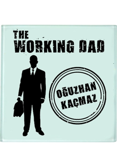 Babalar Günü Hediye Seti - Working Dad Temalı Kişiye Özel Isimli