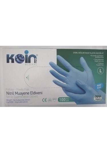 Koinsmh Latex Muayene Eldiveni  L 100 Adet