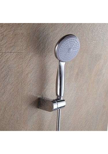 Primepickings C 1 Adet Duş Başlığı Tutucu Duvara Monte Abs Duş Montaj Braketleri Ayarlanabilir Musluk Ya 2 Katlı Gri