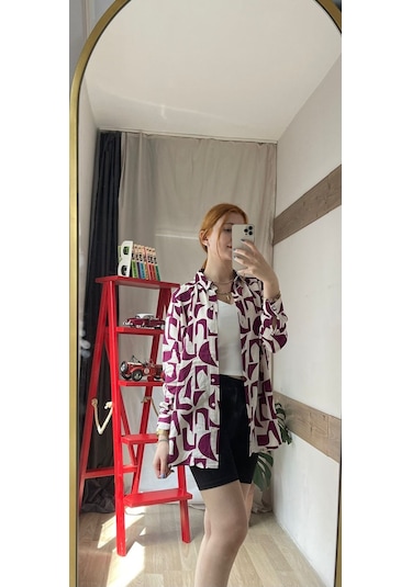 Kadın Desenli Gömlek 001