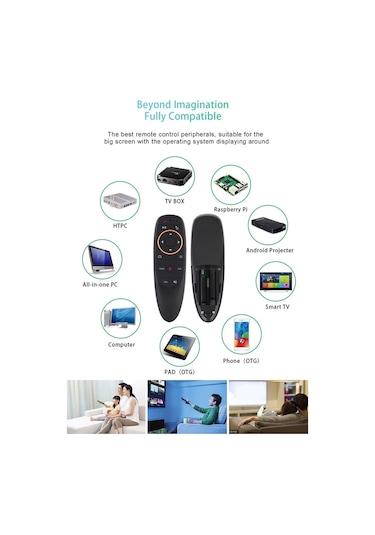 G10 Universal Tv Box Uzaktan Kumanda Ses Kontrollü Air Mouse
