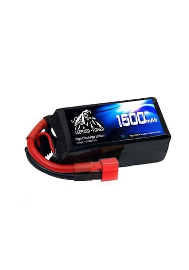 Leopard Power 1500 mAh 7.4V 2S 30C Lityum Polimer Lipo Batarya Pil T Plug