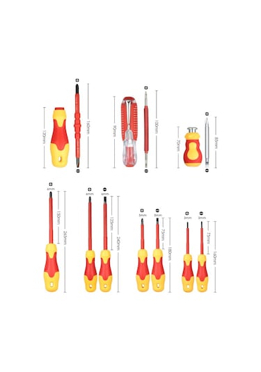 Dinosaurs Manyetik Oluklu Ve Phillips Uçları İle 10 Adet 1000v