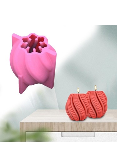 Pazly Yapımı Suntek Silikon Sabun Mum Kalıp Geometrik Dıy 9x9x10cm 3d Av