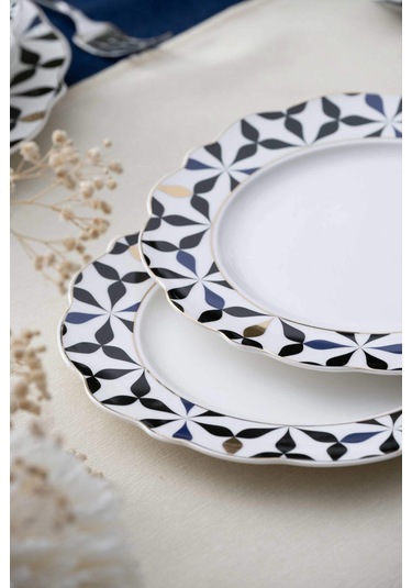 Lorenzo 6 Kişilik 24 Parça Yemek Takımı Renkli