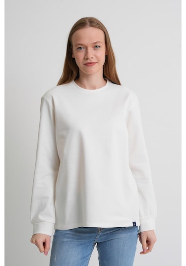 Alexander Gardi Alexandergardı Uzun Kollu Basic Sweatshirt Beyaz