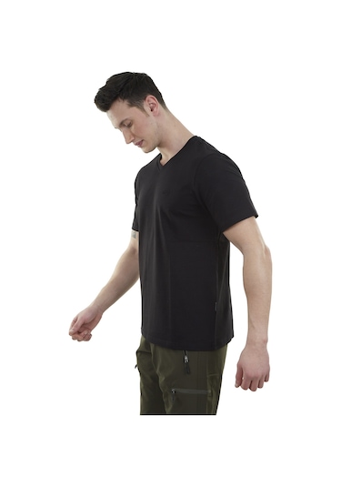Alpinist Vortex Erkek T-shirt 600615 Siyah Siyah