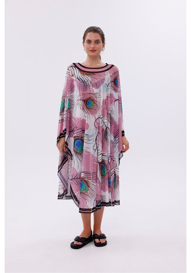 Tarzını Seç Kimono Pareo - Tesettür Pareo - Ege Model 240x135 Cm Çok Renkli