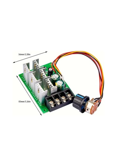 Xuweiwei 1 Bilgisayar 1 Adet Dc 9 55v 40a 2000w Pwm Dc Motor Hız Kontrol Cihazı Yüksek Güç Kontrolörü