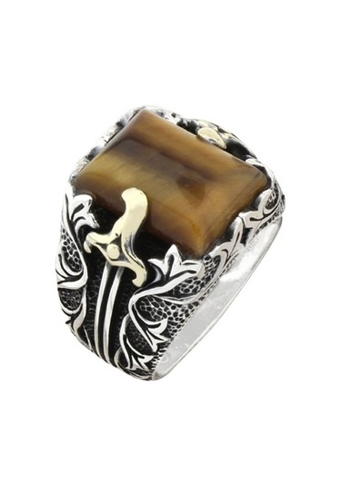 Taja Erkek Yüzük Gümüş 925 Ayar Yeni Model 1886