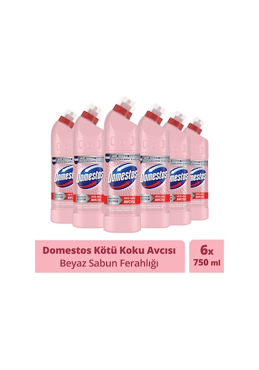 Domestos Beyaz Sabun Ferahlığı Çamaşır Suyu 6 x 750 ML