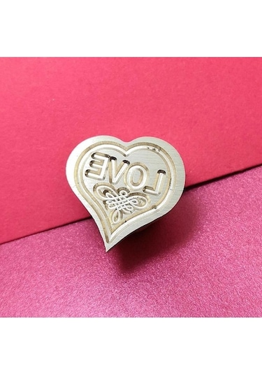 Mektup Damga Mühürü Love Kalp + 30 Mühür Mumu + Eritme Kaşığı