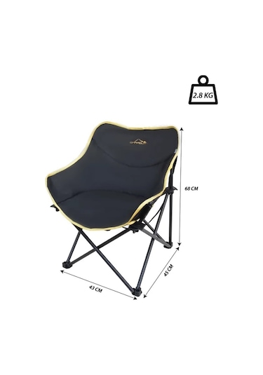 Yek Outdoor Campout Alüminyum Büyük Boy Masa + 2 Campout Fırat Sandalye Set Siyah