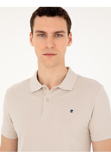 Pierre Cardin Erkek Taş Tişört Basic 50291625-vr049 Taş