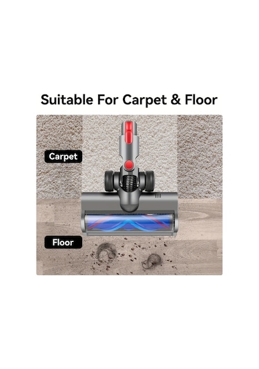 Elmpaly V7 V8 V10 V11 V15 Supurge Firca Basligi Yesil Isikli Ev Temizliği Yedek Parça