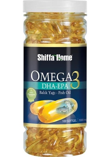 Shiffa Home Omega 3 Balık Yağı Dha Epa 1000 MG 100 Softjel Kapsül