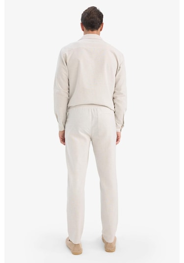 Defacto %100 Pamuk Slim Fit Beli Lastikli Keten Görünümlü Cepli Düz Paça Jogger Pantolon D2671ax25aubg672 Bej Defacto %100 Pamuk Slim Fit Beli Lastikli Keten Görünümlü Cepli Düz Paça Jogger Pantolon D2671ax25aubg672 Bej