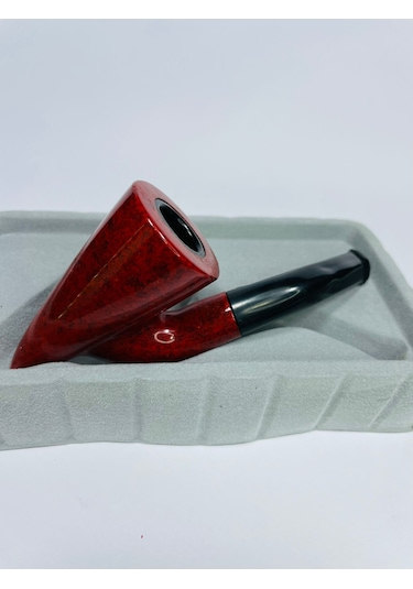 Alcan Marka Ahşap Görünümlü Sert Akrilik Pipo 10 CM HG712