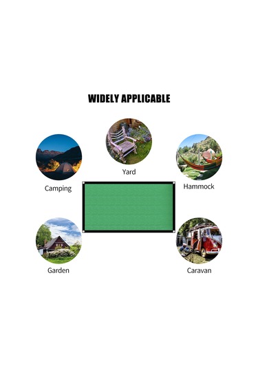 Maiyame 3 4m Yeşil Dış Mekan Gölge Ağı - Uv Koruma, Isı Azaltma, Balkon Bahçe Teras İçin Dayanıklı Polietilen Çok Renkli