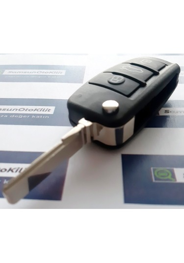 Audi Sustalı Kumanda Kabı 3 1 Buton Panik Butonlu Logolu