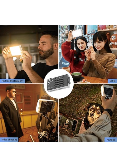 Zhiyun Cinepeer CM25 25 W Bicolor 2700K-6500K Led Işık