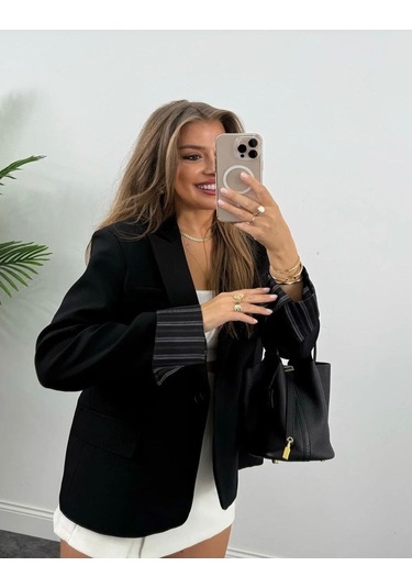 Ceket Kumaş Blazer Siyah