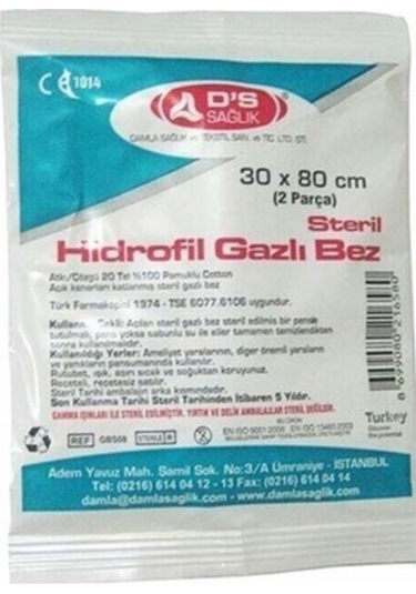 Damla Sağlık Steril Gaz Bezi 30 x 80 CM 150 Adet