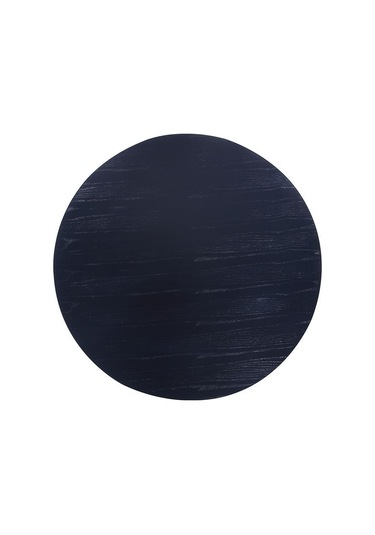 Breeze Yuvarlak Ahşap Bohem Masa 100x100 Siyah