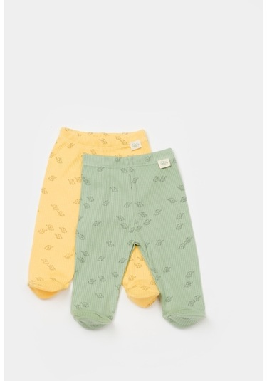 Organik Modal Fil Baskılı 2 Li Patikli Pantolon 001