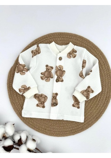 Svetik 2'li Yeni Doğanlar İçin Düğazlı Body Seti 332386524 Sütlü