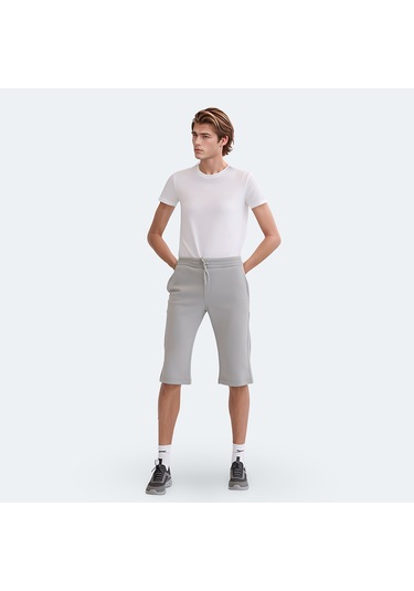 Slazenger VILJA I Erkek Cepli Kapri Gri Şort