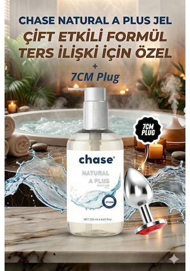 Çift Etkili Doğal A Plus Jel 250ml - 7cm Plug 2'li Set