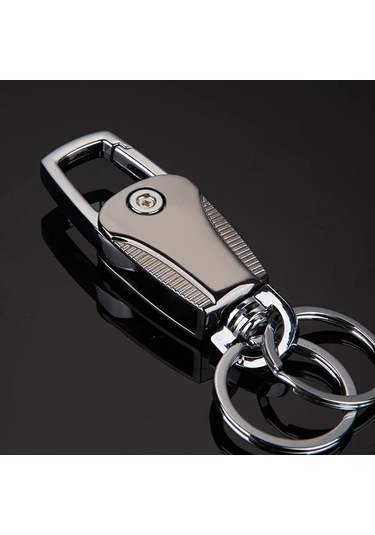 Boatshop1 Dayanıklı Çinko Alaşımlı Anahtarlık Siyah Ve Altın Tonlu Örgü Anahtarlık Dahil Araba Anahtarları İçin