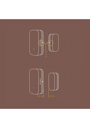 Fastbuy Aqara Zigbee Kapı Pencere Sensörü, Akıllı Ev İçin Android İos Uyumlu, Beyaz Beyaz